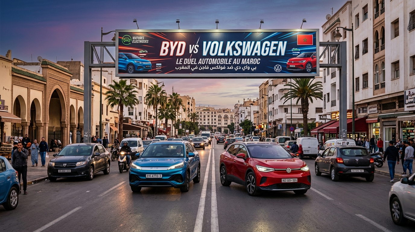 BYD vs Volkswagen électrique 2026 comparatif voiture électrique au Maroc Square YM